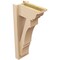 Ekena Millwork 6-in W x 12-in D x 24-in H Balboa Trad Rough Cedar Woodgrain TimberThane Outlooker, Primed Tan OUTUR060X12X24BOA04RCPR - alternate 4
